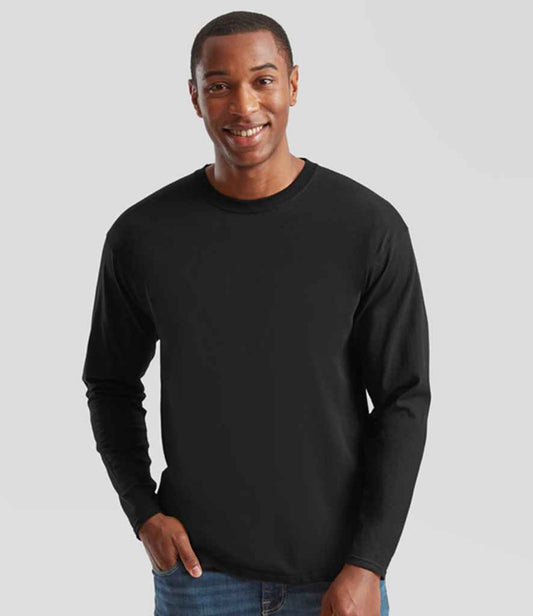 Fruit of the Loom Original Long Sleeve T-Shirt - Black