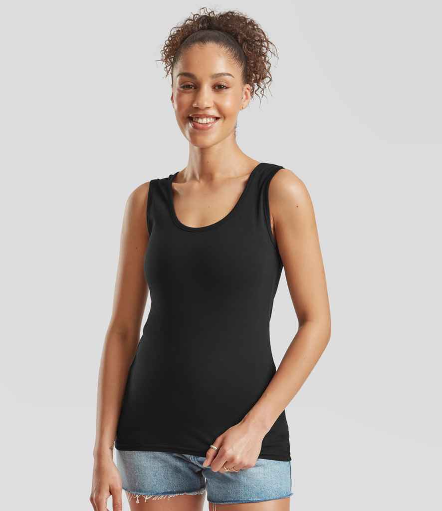 Fruit of the Loom Lady Fit Value Vest - Black