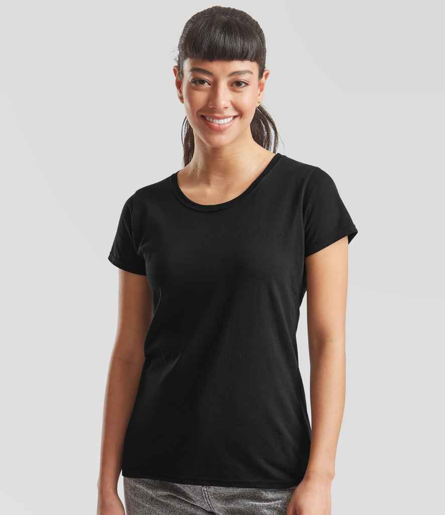 Fruit of the Loom Lady Fit Original T-Shirt - Black