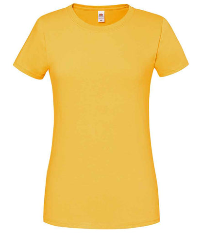 Fruit of the Loom Ladies Iconic 195 T-Shirt - Sun