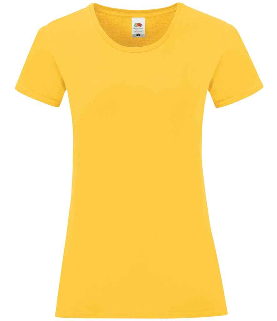 Fruit of the Loom Ladies Iconic 150 T-Shirt - Sun