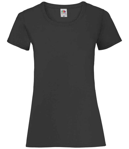 Fruit of the Loom Lady Fit Value T-Shirt - Black