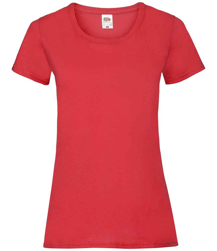 Fruit of the Loom Lady Fit Value T-Shirt - Red