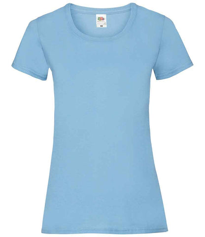 Fruit of the Loom Lady Fit Value T-Shirt - Sky Blue