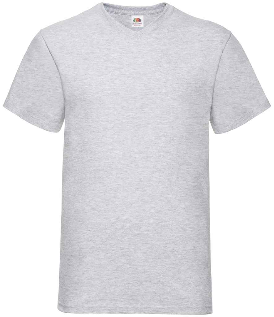 Fruit of the Loom V Neck Value T-Shirt - Hea