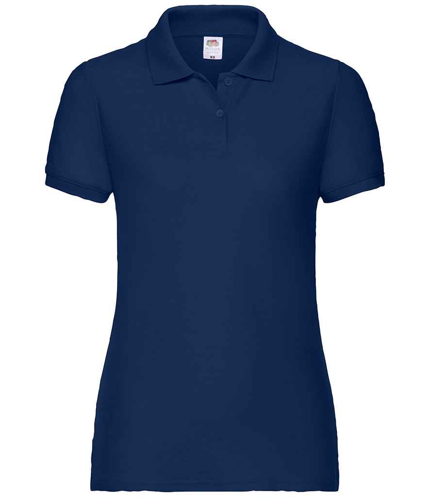 Fruit of the Loom Lady Fit Piqué Polo Shirt - Nav
