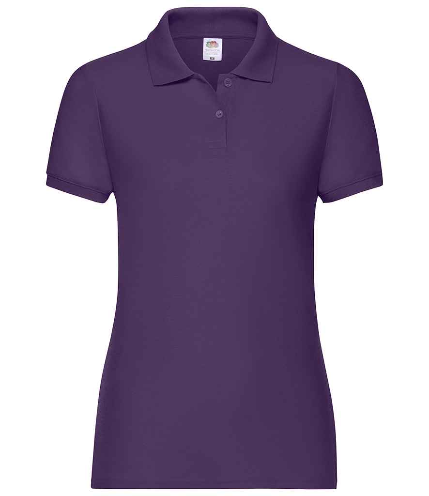 Fruit of the Loom Lady Fit Piqué Polo Shirt - Purple