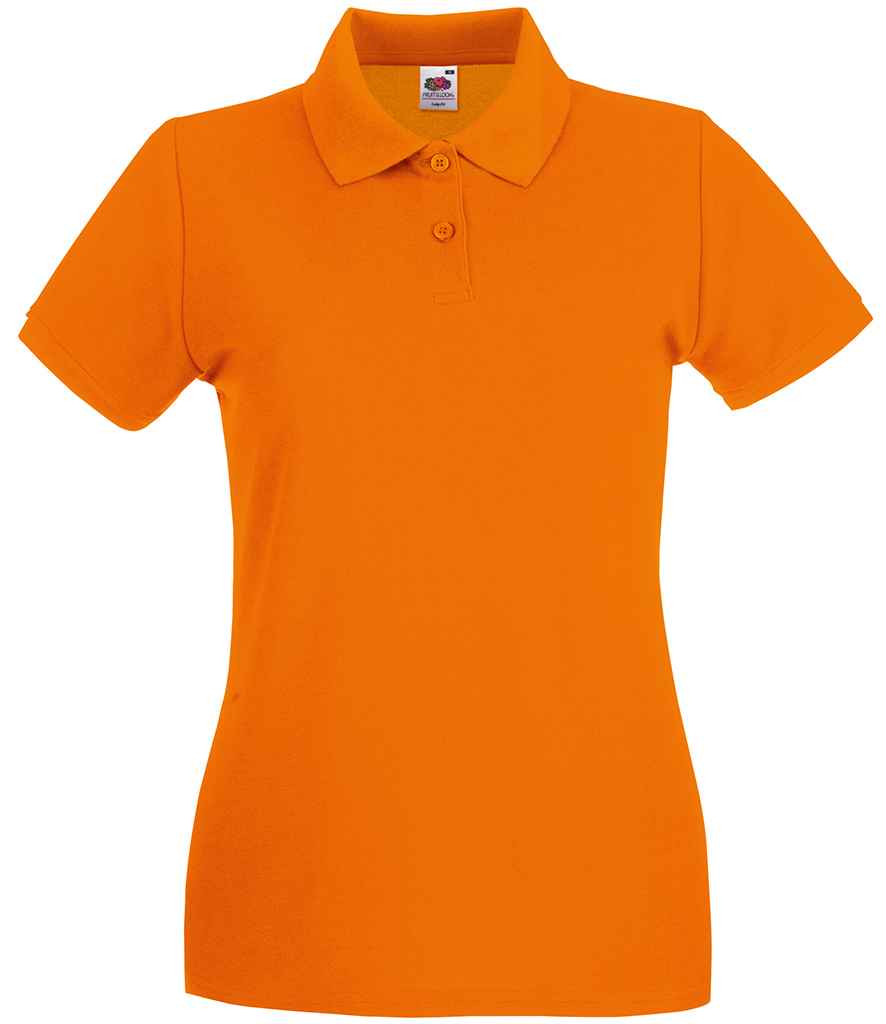 Fruit of the Loom Lady-Fit Premium Cotton Piqué Polo Shirt - Ora