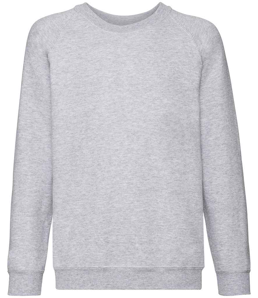 Fruit of the Loom Kids Classic Raglan Sweatshirt - Hea