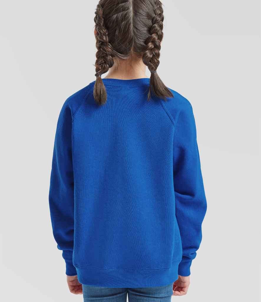 Fruit of the Loom Kids Classic Raglan Sweatshirt - Royal