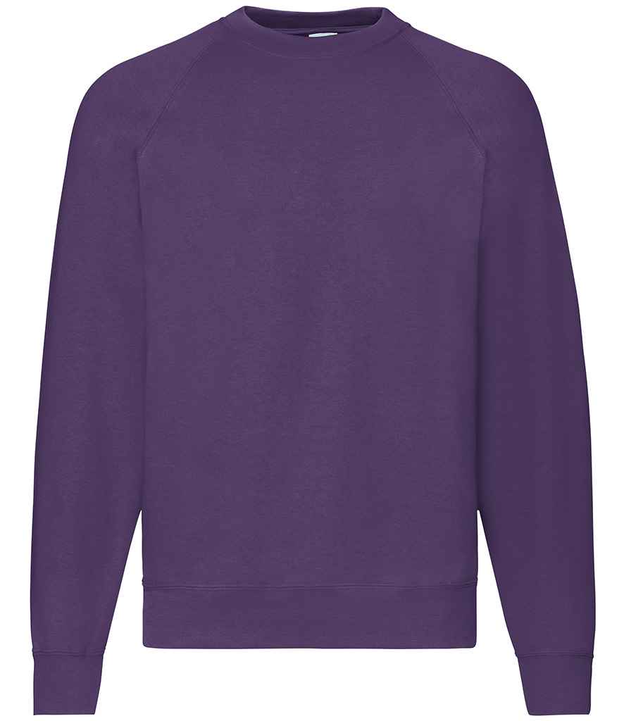 Fruit of the Loom Classic Raglan Sweatshirt - Purple