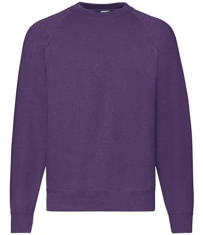 Fruit of the Loom Classic Raglan Sweatshirt - Purple