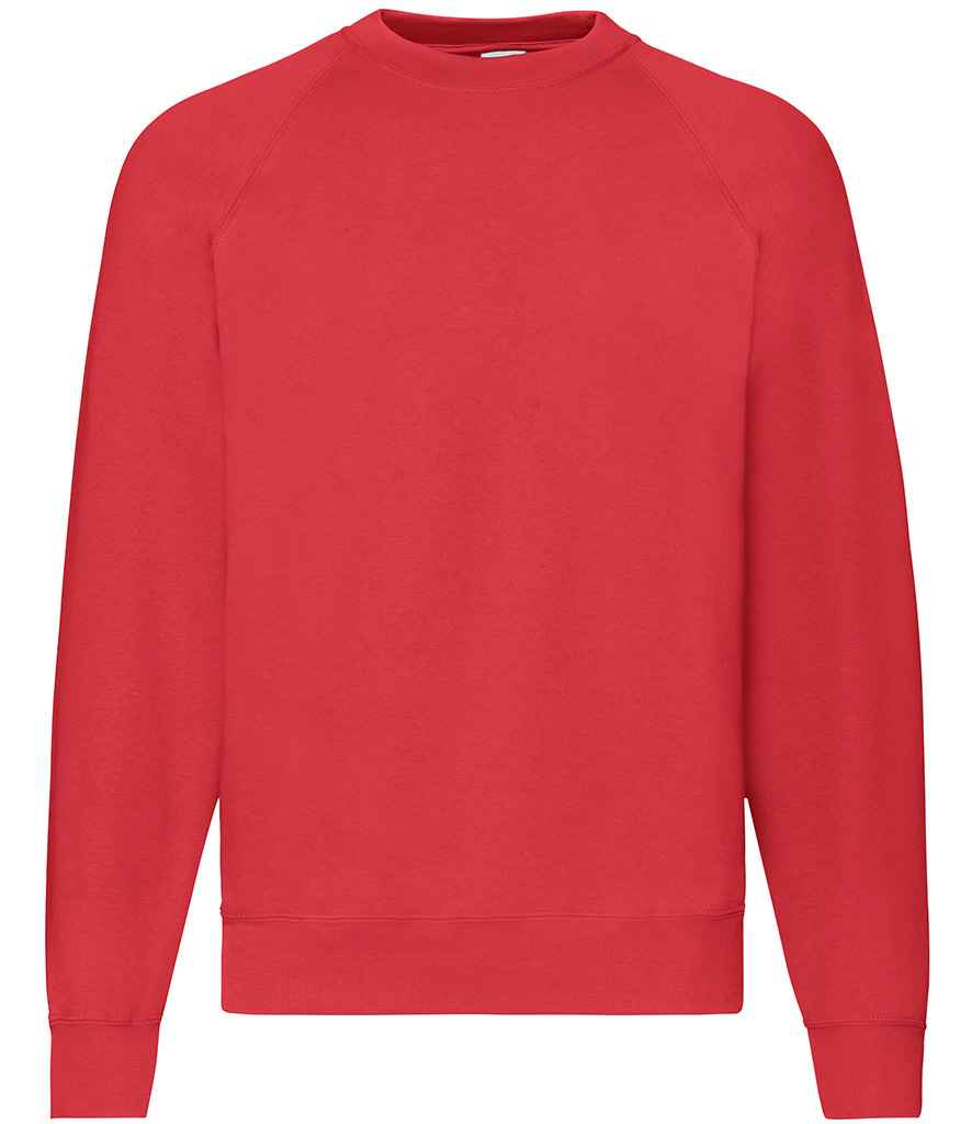 Fruit of the Loom Classic Raglan Sweatshirt - Red