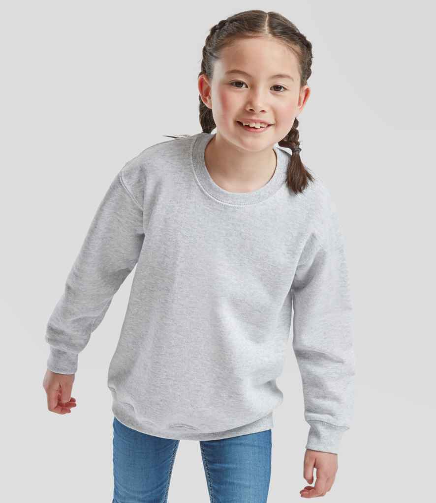Fruit of the Loom Kids Classic Drop Shoulder Sweatshirt - Hea