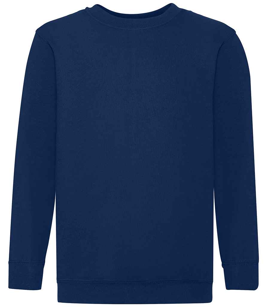 Fruit of the Loom Kids Classic Drop Shoulder Sweatshirt - Nav