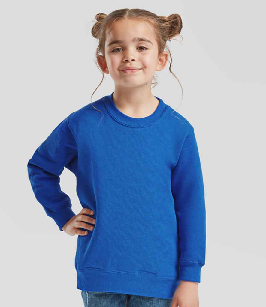 Fruit of the Loom Kids Classic Drop Shoulder Sweatshirt - Royal