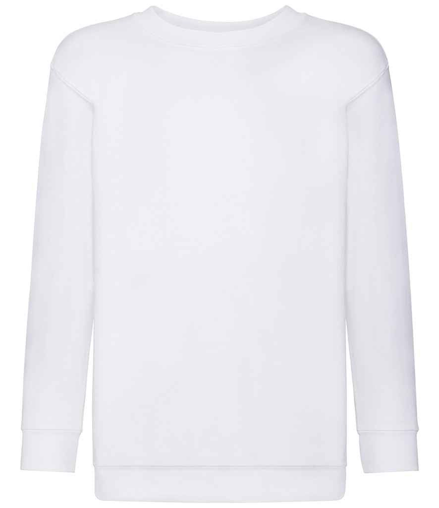 Fruit of the Loom Kids Classic Drop Shoulder Sweatshirt - Whi