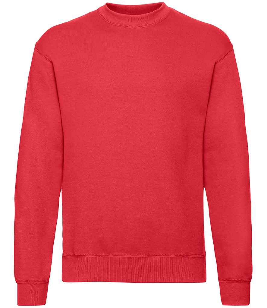 Fruit of the Loom Classic Drop Shoulder Sweatshirt - Red