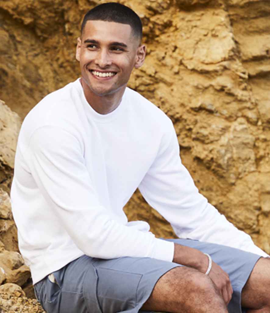 Fruit of the Loom Classic Drop Shoulder Sweatshirt - Whi