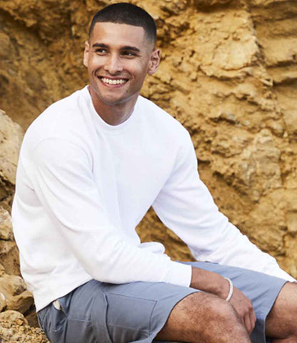 Fruit of the Loom Classic Drop Shoulder Sweatshirt - Whi