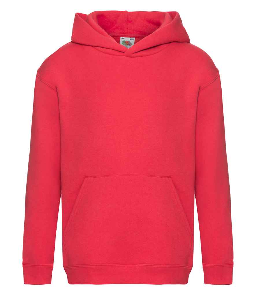 Fruit of the Loom Kids Premium Hooded Sweatshirt - Red
