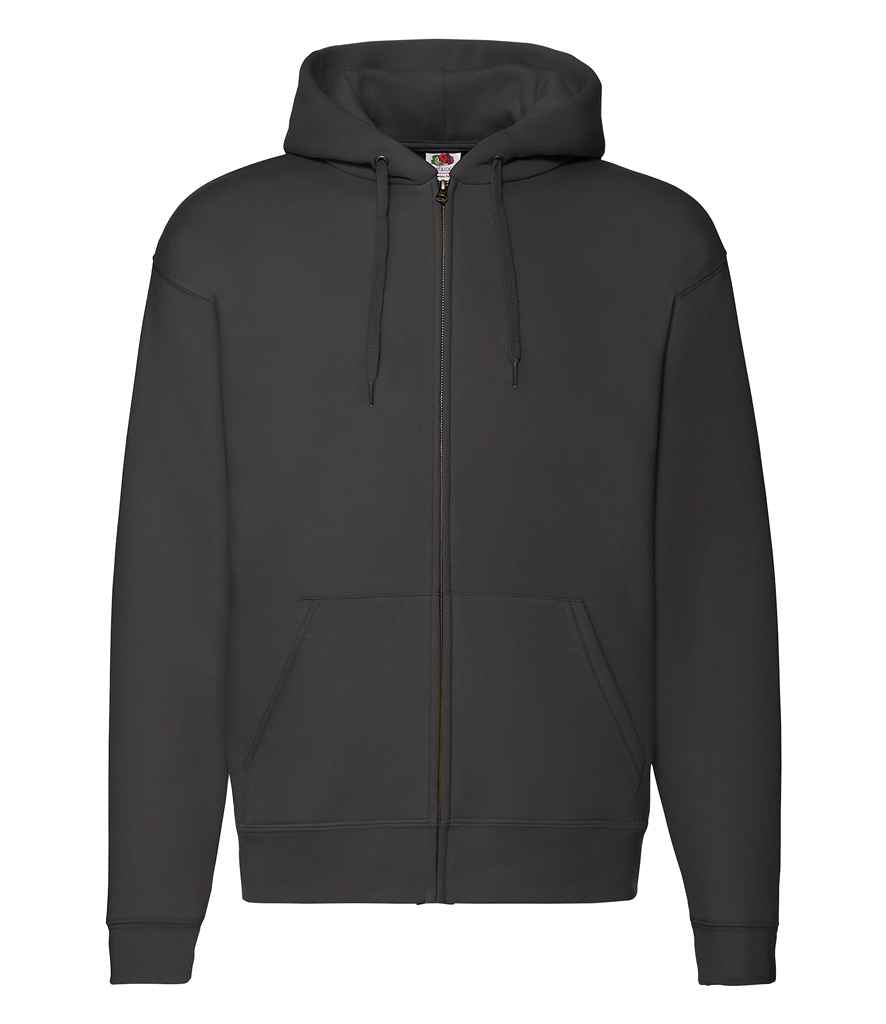 Fruit of the Loom Premium Zip Hooded Sweatshirt - Black