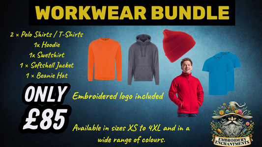 Workwear Bundle – £85 (Embroidery included)