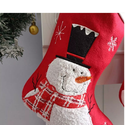PERSONALISED CHRISTMAS STOCKINGS – EMBROIDERED NAME – FESTIVE GIFT FOR KIDS & FAMILY